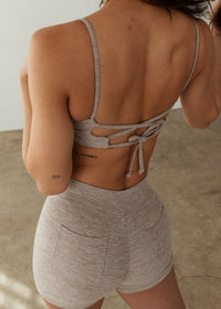 Nori Tie Bra - Iced Vanilla Latte