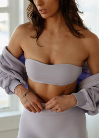 Bandeau Bra - Muted Lavender
