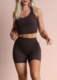 Lumi Bare Hourglass Top - Dark Choco