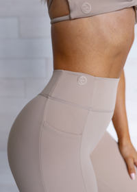 Lumi Bare Pocket Shorts - Nude Tan