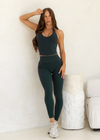 Lumi Bare Aura Top - Dark Cypress