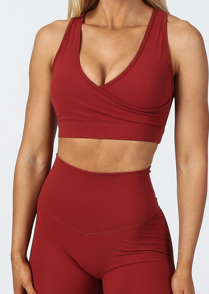 Serendipity Wrap Bra - Hot Chili