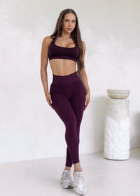 Essence Legging - Deep Cherry