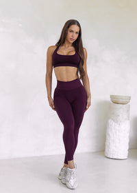 Essence Legging - Deep Cherry