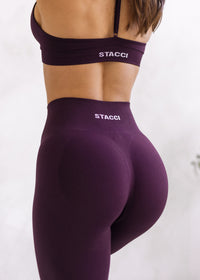 Essence Legging - Deep Cherry