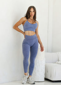 Calista Seamless Legging - Stone Blue