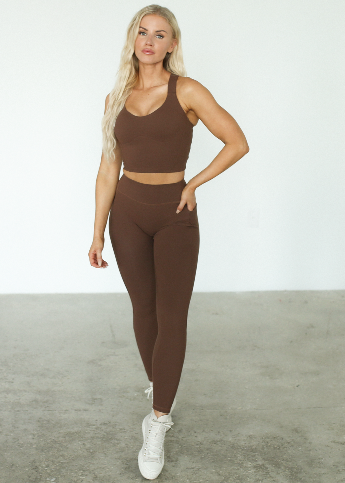 Lumi Bare Contour Pocket Legging - Spicy Chai